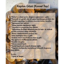 Beykan Kolye Incili Kaplan Gözü Doğal Taş