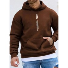 Amor Man Büyük Beden Özel Tasarım Kapüşonlu Every Story Baskılı Yeni Trend Battal Erkek Sweatshırt