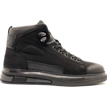Hammer Jack 102-24897-M Alexis Sneaker Deri Casual Erkek Bot Siyah-Nubuk