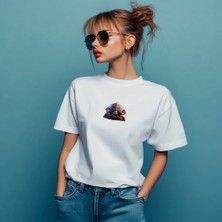 TURTL3D Oversize Çift Iplik Dokumalı  Pamuk Premium T-Shirt