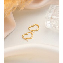 Çelikoğlu Kuyumculuk 14 Ayar Altın Kalpli Küpe 1,58 gr