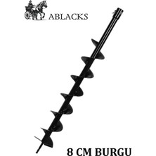 Ablacks Universal 8 cm Toprak Burgu Makinesi Burgusu