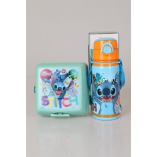 Stitch Lisanslı Stıtch 500 ml Çelik Matara ve Beslenme Kabı Seti