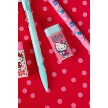 Hello Kitty Yeni Sezon Lisanslı Hello Kıtty 2d Figürlü Versatil Uçlu Kalem 0.7 mm ve Silgi Seti