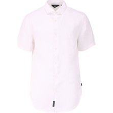 Superdry Superdry Normal Beyaz Düz Erkek Gömlek M4010608A01C_STUDIOS Casual Lınen S