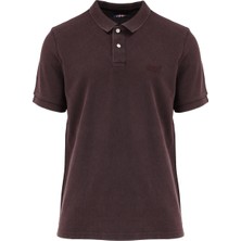 Superdry Düz Kahve Erkek Polo T-Shirt M1110345A9XF_VINT Destroy Polo