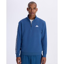 Kappa Authentic 222 Banda Pulliogt Erkek Petrol Mavisi Regular Fit Sweatshirt