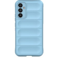 Denza Case Samsung Galaxy A15 Kılıf Arkası Bombeli Silikon Kapak - Sky Blue