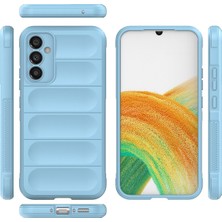 Denza Case Samsung Galaxy A15 Kılıf Arkası Bombeli Silikon Kapak - Sky Blue