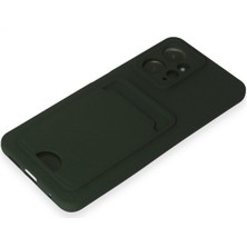 Denza Case Xiaomi Redmi Note 12 Kılıf Kartvizitli Silikon Kapak - Koyu Yeşil