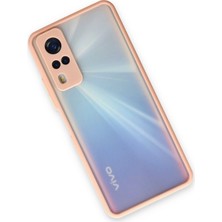 Vivo Y51 Kılıf Kenarları Renkli Mat Kapak - Pembe