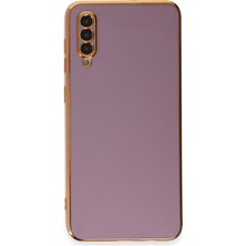 Samsung Galaxy A50S Kılıf Parlak Kamera Çıkıntılı Silikon Kılıf - Mor