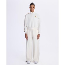 Kappa Authentic 222 Banda Pepitagt Kadın Beyaz Regular Fit Sweatshirt