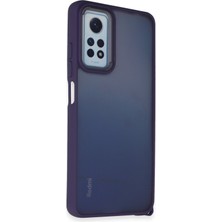 Xiaomi Redmi Note 11 Pro Kılıf Kenarları Renkli Çıkıntılı Kapak - Derin Mor