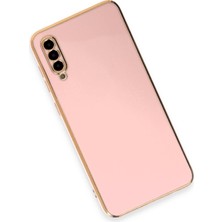 Samsung Galaxy A50 Kılıf Parlak Kamera Çıkıntılı Silikon Kılıf - Pembe