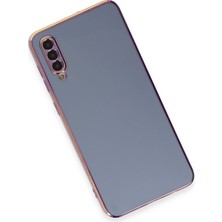 Denza Case Samsung Galaxy A50S Kılıf Parlak Kamera Çıkıntılı Silikon Kılıf - Mavi