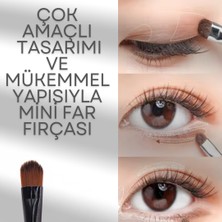 Dvl 6'Lı Mini Far Fırçası-Pürüzsüz Dağılım Sağlayan Mini Far Fırçası-Far Fırçası-6'Lı Far Fırçası