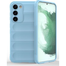 Denza Case Samsung Galaxy S23 Kılıf Arkası Bombeli Silikon Kapak - Sky Blue