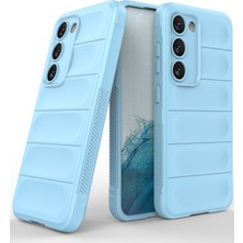 Denza Case Samsung Galaxy S23 Kılıf Arkası Bombeli Silikon Kapak - Sky Blue