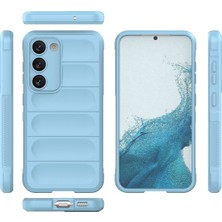 Denza Case Samsung Galaxy S23 Kılıf Arkası Bombeli Silikon Kapak - Sky Blue