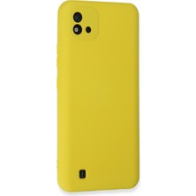 Denza Case Realme C11 2021 Kılıf Içi Kadife Lansman Kapak - Sarı