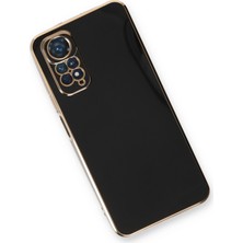 Denza Case Xiaomi Redmi Note 11S Kılıf Parlak Kamera Çıkıntılı Silikon Kılıf - Siyah