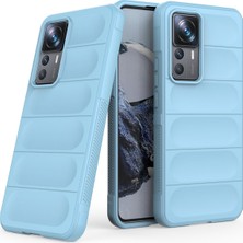 Denza Case Xiaomi Mi 12T Kılıf Arkası Bombeli Silikon Kapak - Sky Blue