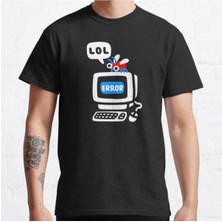 Zoka Wear Bol Kalıp Unisex Computer Bug Tasarım Baskılı Tshirt