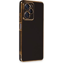 Denza Case Xiaomi Poco X5 Pro 5g Kılıf Parlak Kamera Çıkıntılı Silikon Kılıf - Siyah