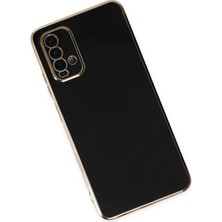 Denza Case Xiaomi Redmi 9t Kılıf Parlak Kamera Çıkıntılı Silikon Kılıf - Siyah