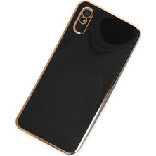 Denza Case Xiaomi Redmi 9A Kılıf Parlak Kamera Çıkıntılı Silikon Kılıf - Siyah