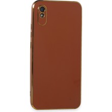 Denza Case Xiaomi Redmi 9A Kılıf Parlak Kamera Çıkıntılı Silikon Kılıf - Kırmızı