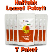 Wirm 7'li Paket Freeze Dried Şeftali 20 gr | Dondurularak Kurutulmuş Meyve | Freeze Dry Meyve Kurusu