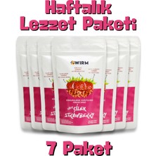 Wirm 7'li Paket Freeze Dried Çilek 20 gr | Dondurularak Kurutulmuş Meyve | Freeze Dry Meyve Kurusu