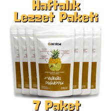 Wirm 7'li Paket Freeze Dried Ananas 30 gr | Dondurularak Kurutulmuş Ananas | Egzotik ve Ferahlatıcı