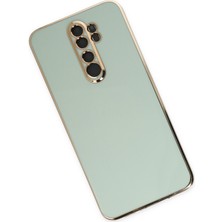 Denza Case Xiaomi Redmi Note 8 Pro Kılıf Parlak Kamera Çıkıntılı Silikon Kılıf - Açık Yeşil