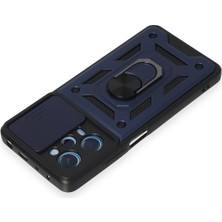 Denza Case Xiaomi Poco X5 Pro 5g Kılıf Kamera Korumalı Zırhlı Kapak - Lacivert