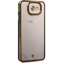 Denza Case Samsung Galaxy J7 Prime Kılıf Kenarları Renkli Kamera Korumalı Kapak - Siyah