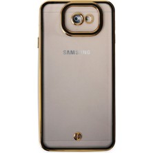 Denza Case Samsung Galaxy J7 Prime Kılıf Kenarları Renkli Kamera Korumalı Kapak - Siyah