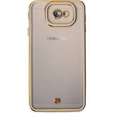 Denza Case Samsung Galaxy J7 Prime Kılıf Kenarları Renkli Kamera Korumalı Kapak - Beyaz