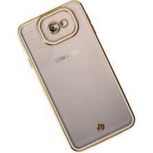 Denza Case Samsung Galaxy J7 Prime Kılıf Kenarları Renkli Kamera Korumalı Kapak - Beyaz