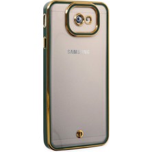 Denza Case Samsung Galaxy J7 Prime Kılıf Kenarları Renkli Kamera Korumalı Kapak - Yeşil