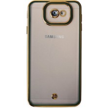 Denza Case Samsung Galaxy J7 Prime Kılıf Kenarları Renkli Kamera Korumalı Kapak - Yeşil