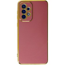 Denza Case Samsung Galaxy A73 5g Kılıf Parlak Kamera Çıkıntılı Silikon Kılıf - Kırmızı