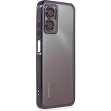 Denza Case Xiaomi Redmi Note 11E Kılıf Kenarları Renkli Kamera Çıkıntılı Kapak - Mor