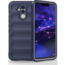 Denza Case Huawei Mate 20 Lite Kılıf Arkası Bombeli Silikon Kapak - Lacivert