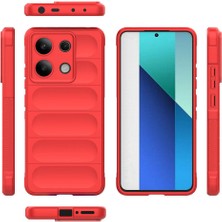 Fibaks Xiaomi Redmi Note 13 4g Kılıf Kamera Korumalı Kasisli Kabartmalı Darbe Emici Renkli Silikon Kapak