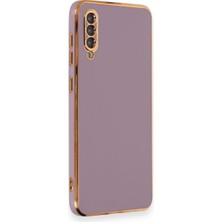 Denza Case Samsung Galaxy A70 Kılıf Parlak Kamera Çıkıntılı Silikon Kılıf - Mor