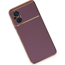 Denza Case Xiaomi Poco M5 Kılıf Parlak Kamera Çıkıntılı Silikon Kılıf - Mor