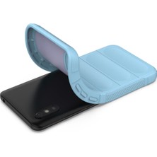 Denza Case Xiaomi Redmi 9A Kılıf Arkası Bombeli Silikon Kapak - Sky Blue